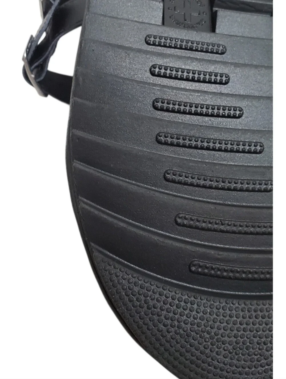 New Dr Martens Avry leather strap thong sandals black platform buckle bohemian